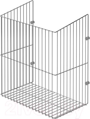 Корзина для белья откидная Starax S-8012-С (крепление к фасаду, хром)