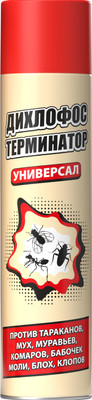 Аэрозоль от насекомых Дихлофос Терминатор от летающих и ползающих насекомых