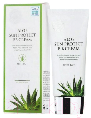 Тональный крем Jigott Aloe Sun Protect B.B Cream SPF41 PA++ (50мл)