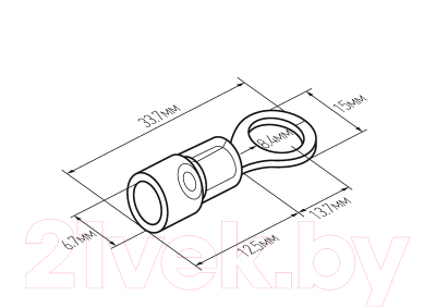 Наконечник для кабеля Rexant 08-0059 (желтый)