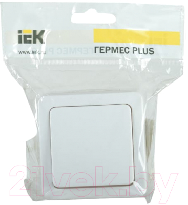 Выключатель IEK Гермес Plus EVMP13-K01-10-54-EC (белый)