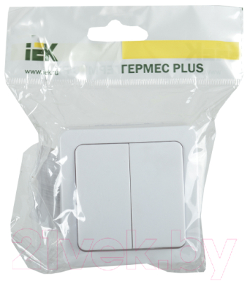 Выключатель IEK Гермес Plus EVMP20-K01-10-54-EC (белый)