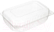 Набор одноразовых контейнеров Gecko УК803АР 1780мл (130шт, прозрачный) -