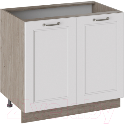 Шкаф-стол кухонный ТриЯ Одри Н_72-90_2ДР (белый софт)