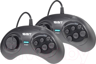Игровая приставка Retro Genesis 8+16Bit MixSD + 350 игр (черный)