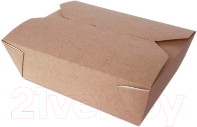 Набор коробок упаковочных для еды Gecko Eco Fold Box 600 (50шт, крафт)