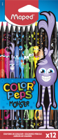Набор цветных карандашей Maped Color Peps Monster / 862612 (12шт) - 