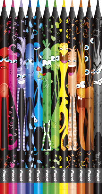 Набор цветных карандашей Maped Color Peps Monster / 862612 (12шт)