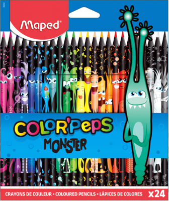 Набор цветных карандашей Maped Color Peps Monster / 862624 (24шт)
