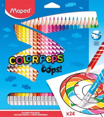 Набор цветных карандашей Maped Color Peps Oops / 832824 (24шт)