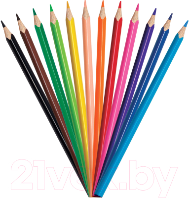 Набор акварельных карандашей Maped Color Peps / 836011 (12шт, с кисточкой)