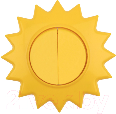 Выключатель Kranz Happy Солнце KR-78-0618 (желтый)