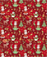 Скатерть JoyArty Дедушка Мороз с друзьями / tc_185482V1 (120x145) - 