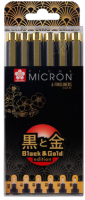 

Набор капиллярных ручек Sakura Pen, Pigma Micron Black & Gold / POXSDKB6YOS