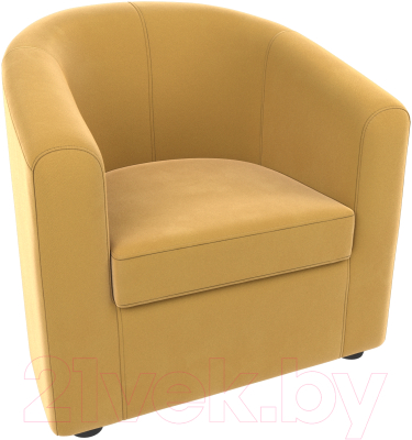 Кресло мягкое Mebelico Норден 289 / 109054 (микровельвет, желтый)