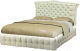 Двуспальная кровать Асмана Двойная-5 160x200 (категория 3/искусственная кожа белый) - 