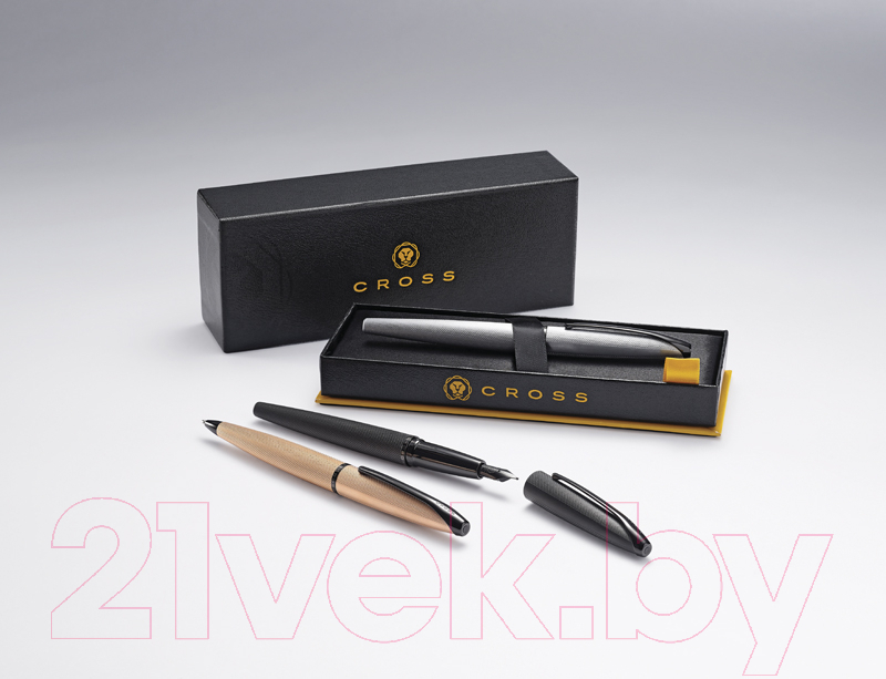 Ручка-роллер имиджевая Cross ATX Brushed Black PVD / 885-41 (черный) — фото 3