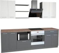 

Готовая кухня Primebeli, Агата Стандарт 2.0 + шкаф под духовку