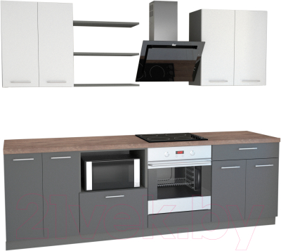 

Готовая кухня Primebeli, Агата Стандарт 2.0 + шкаф под духовку