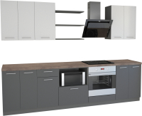 

Готовая кухня Primebeli, Агата Стандарт 2.2 + шкаф под духовку