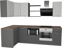 

Готовая кухня Primebeli, Агата Стандарт 1.2x2.0 левая + шкаф под духовку