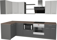 

Готовая кухня Primebeli, Агата Стандарт 1.2x2.2 левая + шкаф под духовку