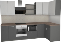 

Готовая кухня Primebeli, Агата Стандарт 1.2x2.4 правая + шкаф под духовку