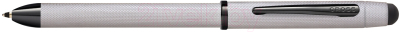Ручка шариковая имиджевая Cross Tech3+ Brushed Chrome / AT0090-21 (хром)