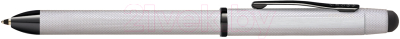 Ручка шариковая имиджевая Cross Tech3+ Brushed Chrome / AT0090-21 (хром)