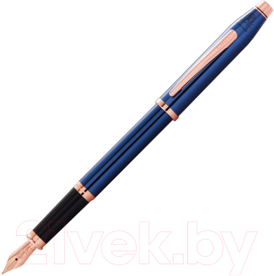 Ручка перьевая имиджевая Cross Century II Translucent Cobalt Blue Lacquer / AT0086-138MF (синий)