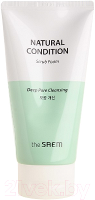 Скраб для лица The Saem Natural Condition Scrub Foam Deep Pore Cleansing  (150мл)