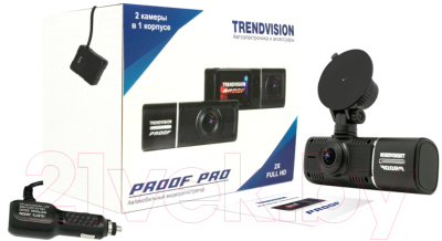 Автомобильный видеорегистратор TrendVision Proof Pro GPS (черный)