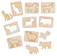 

Набор для творчества Smile Decor, Домашние животные. Трафареты / Л036т-ANT