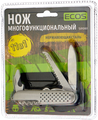 Мультитул ECOS SR061 / 325111 (серебристый)