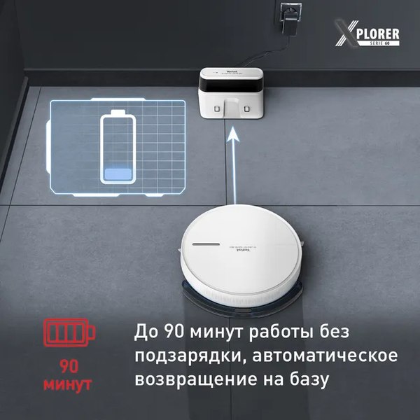 Купить Робот-пылесос Tefal X-plorer Serie 60 / RG7447WH в Минске