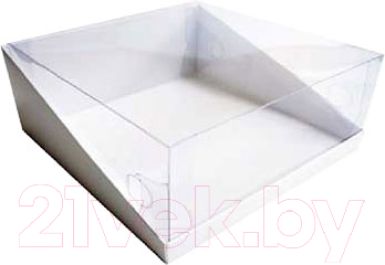 Набор коробок упаковочных для еды Krafteco С прозрачной крышкой 225x225x100 (10шт)