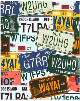 

Скатерть, Номерные знаки / tc_13155