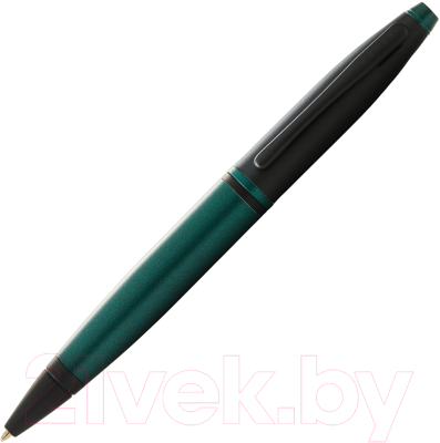Ручка шариковая имиджевая Cross Calais Matte Green and Black Lacquer / AT0112-25 (зеленый)