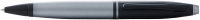 Ручка шариковая имиджевая Cross Calais Matte Gray and Black Lacquer / AT0112-26 (серый/черный) - 
