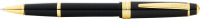 Ручка-роллер имиджевая Cross Bailey Light Polished Black Resin and Gold Tone / AT0745-9 (черный) - 