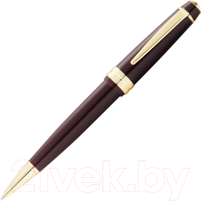 Ручка шариковая имиджевая Cross Bailey Light Polished Burgundy Resin and Gold Tone / AT0742-11 (красный)