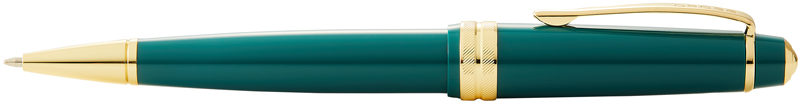 Ручка шариковая имиджевая Cross Light Polished Green Resin and Gold Tone / AT0742-12 (зеленый) — фото 4