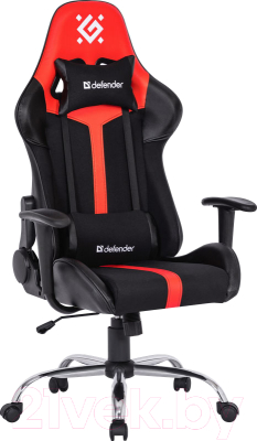 Кресло геймерское Defender Racer / 64374 (черный/красный)