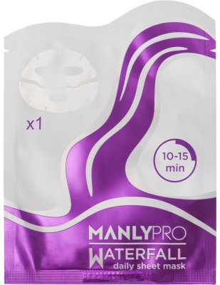 

Маска для лица тканевая Manly PRO, Waterfall WM1