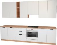 

Готовая кухня Primebeli, Николь Premium 2.4 + шкаф под духовку