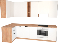 

Готовая кухня Primebeli, Николь Premium 1.2x2.2 левая + шкаф под духовку