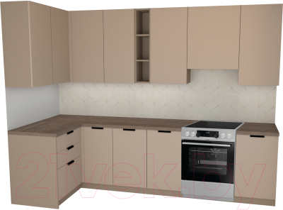 

Готовая кухня Primebeli, Николь Premium 1.2x2.2 левая