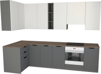 

Готовая кухня Primebeli, Николь Premium 1.2x2.2 левая + шкаф под духовку