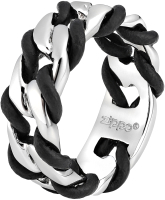 Кольцо Zippo 2006252 (серебристый/черный) - 