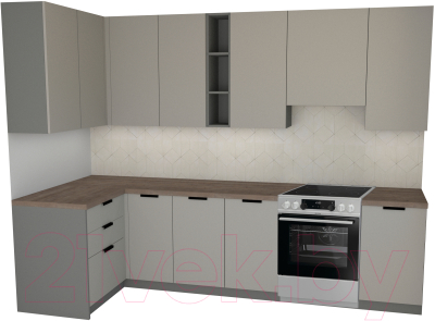

Готовая кухня Primebeli, Николь Стандарт 1.2x2.2 левая